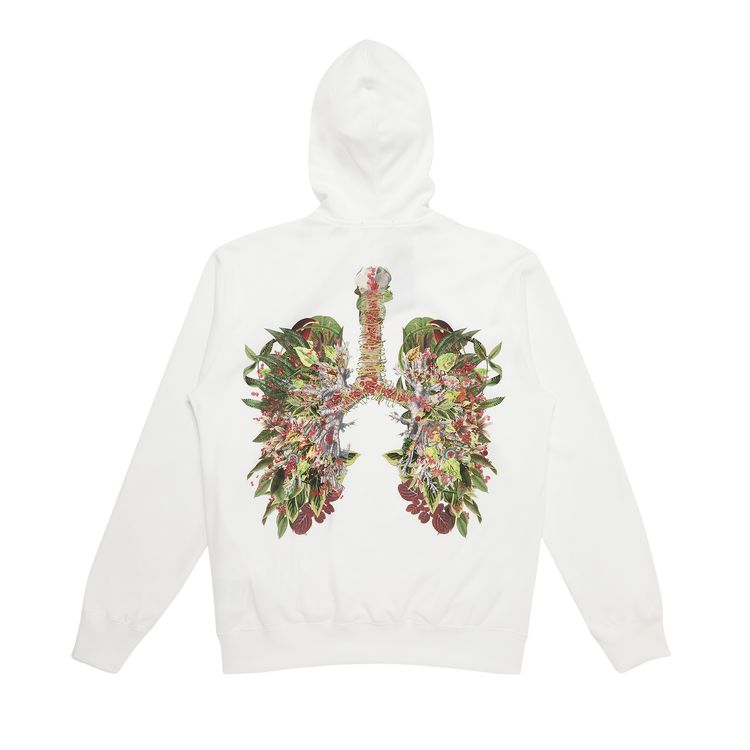 Comme des Garcons Homme Plus Back Print Hoodie White