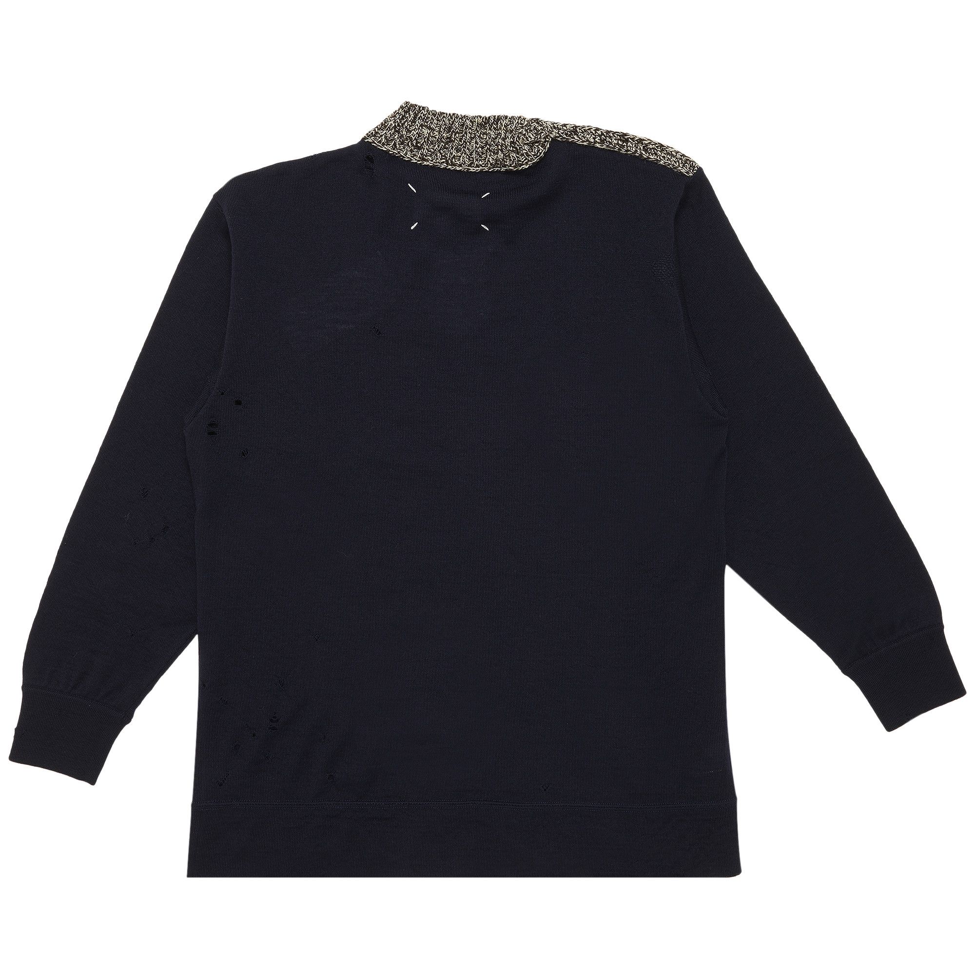 Buy Maison Margiela Owl Intarsia Knit Jumper 'Navy