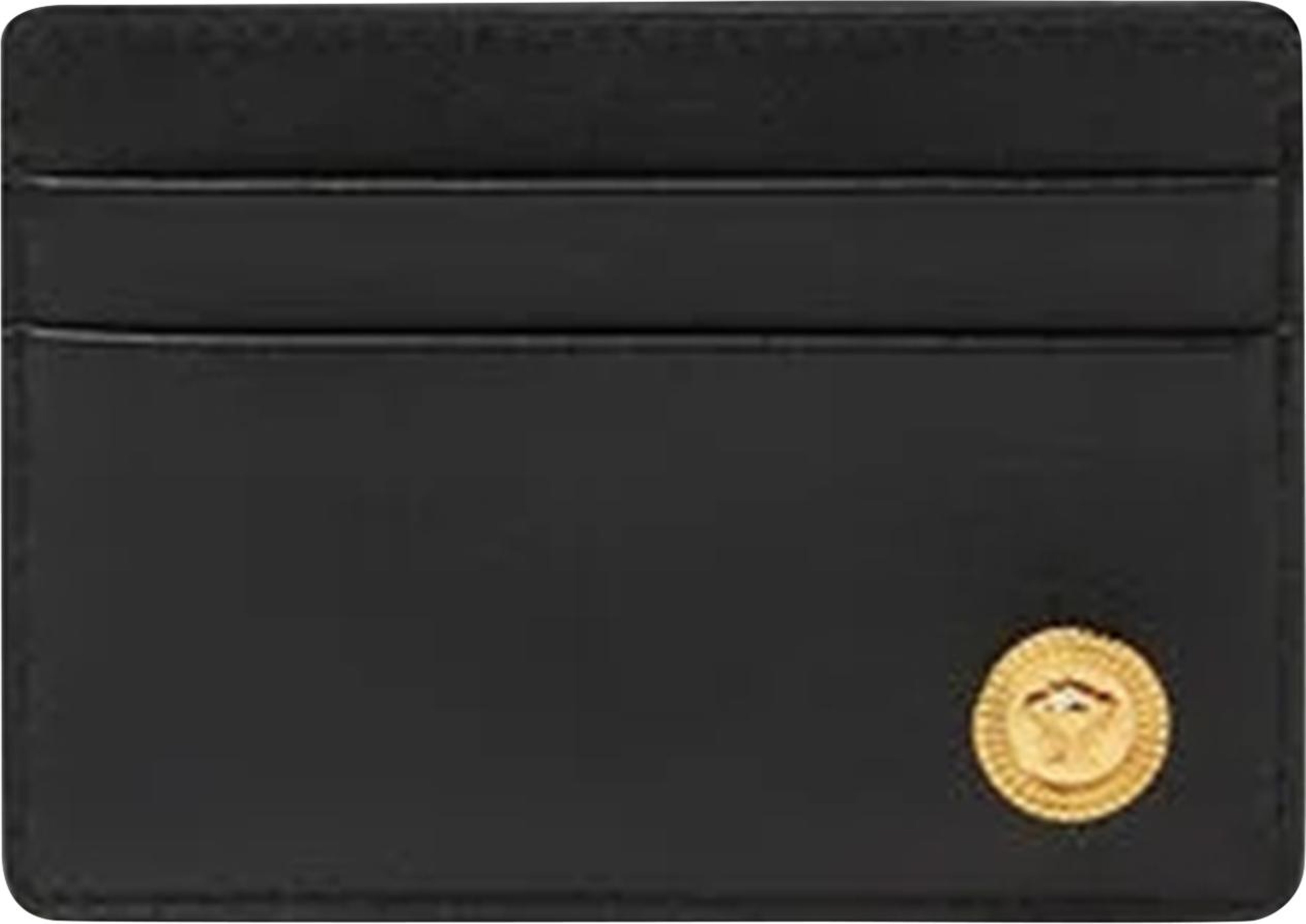 Buy Versace Medusa Biggie Card Holder 'Black/Gold' - DPN2467 1A03190