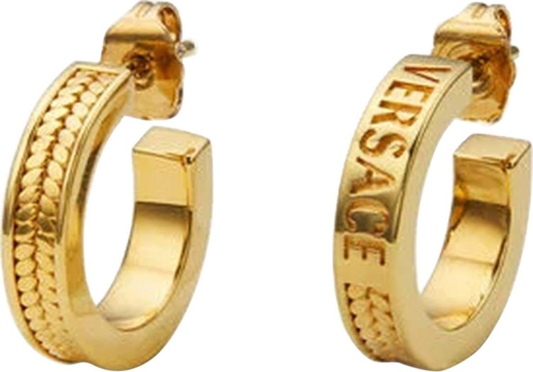 Versace Chain Hoop Earrings 'Gold'