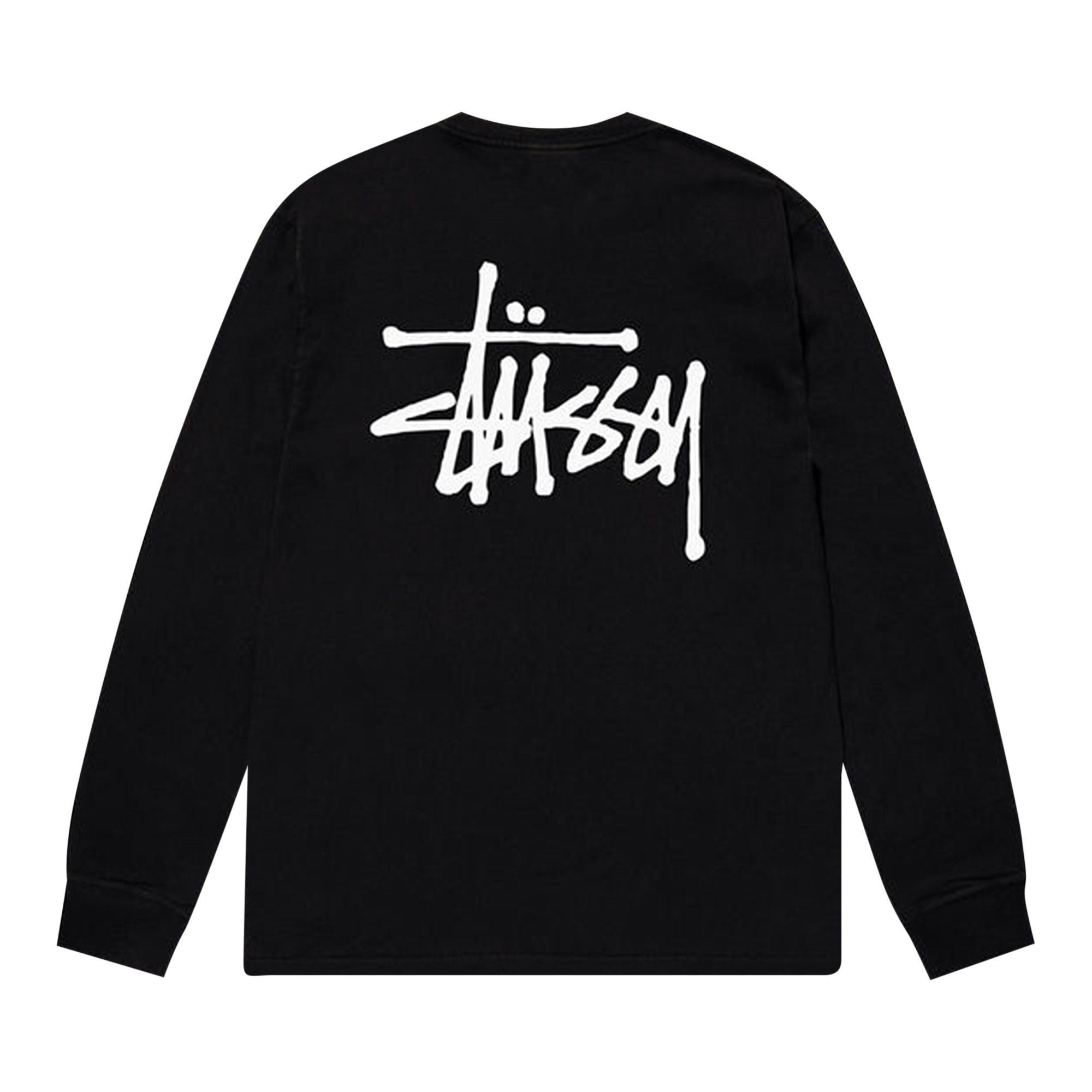 Buy Stussy Basic Long-Sleeve Tee 'Black' - 1994762 BLAC | GOAT