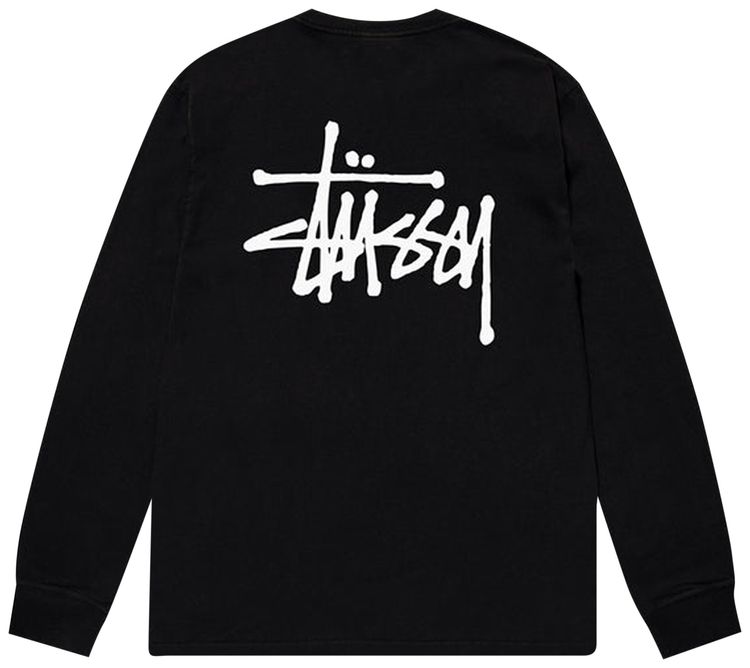 Stussy Basic Long Sleeve Tee Black