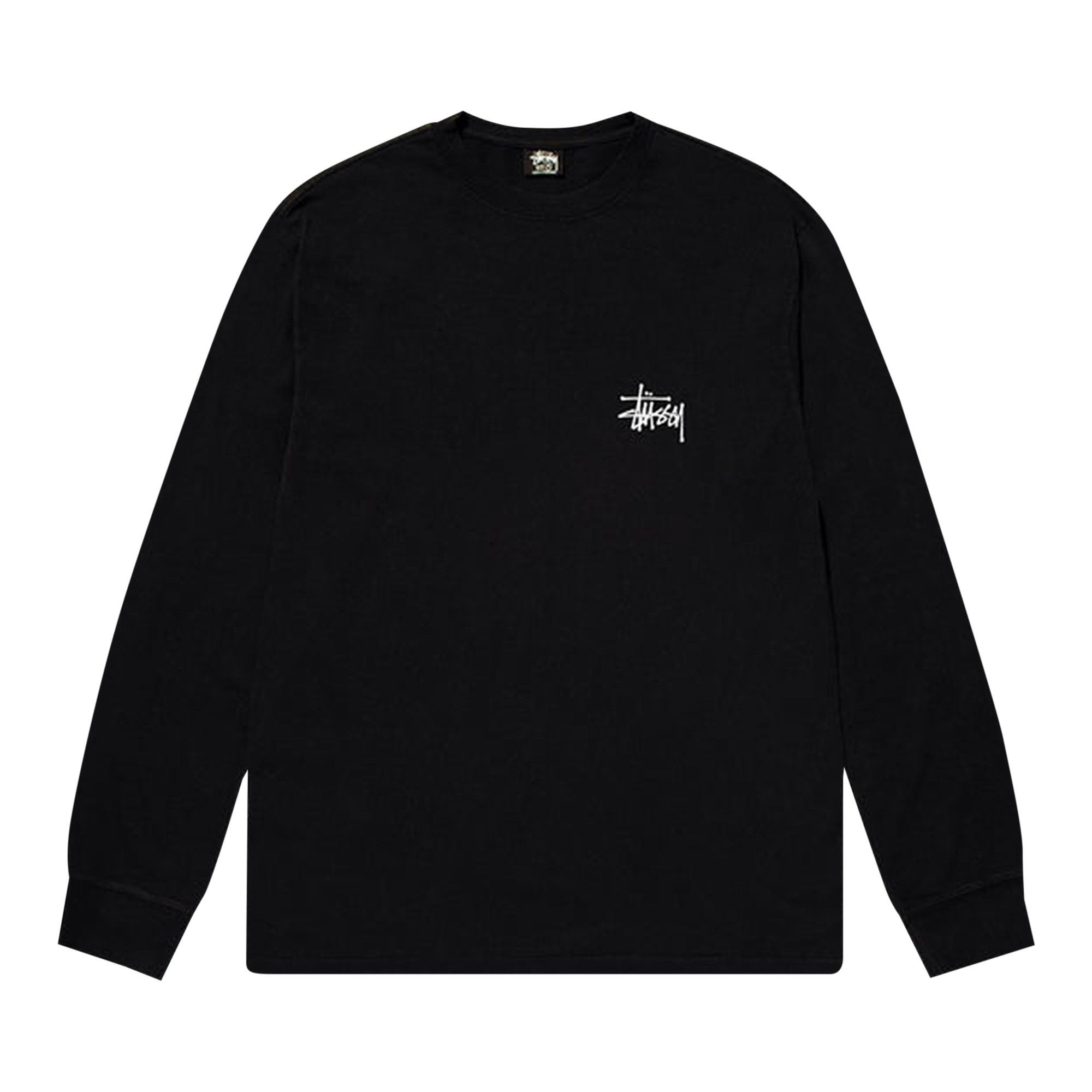 Buy Stussy Basic Long-Sleeve Tee 'Black' - 1994762 BLAC | GOAT