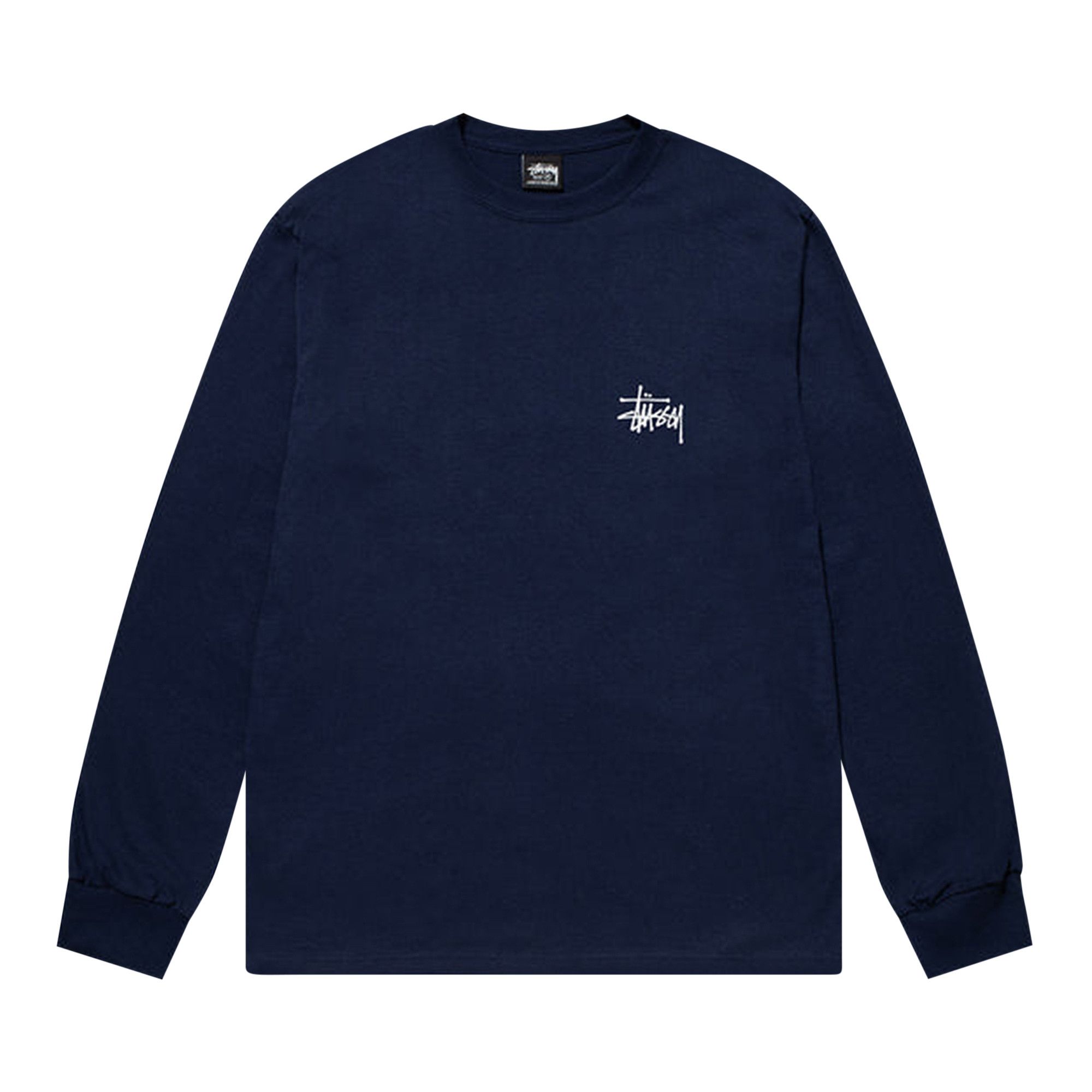 Buy Stussy Basic Long-Sleeve Tee 'Navy' - 1994762 NAVY | GOAT