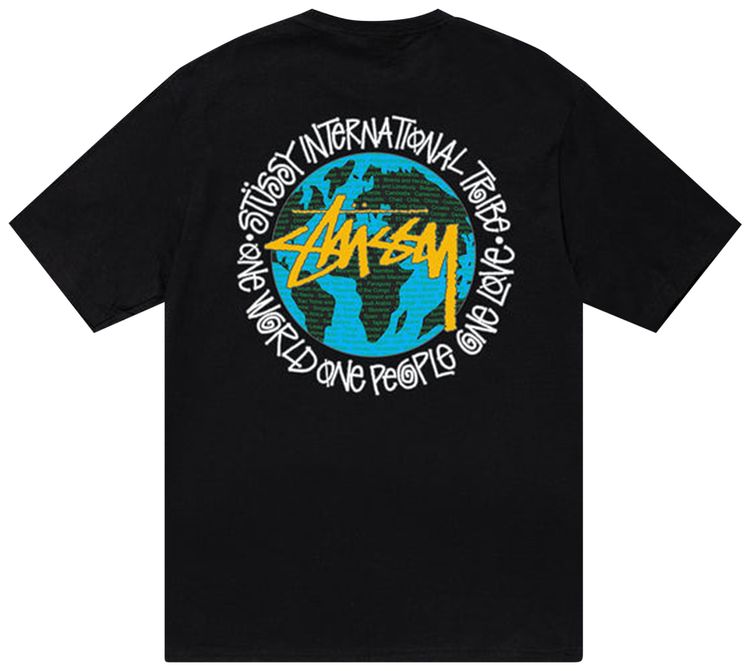 Stussy One World Tee Black