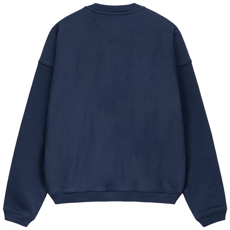 Stussy Relaxed Oversized Crew Navy