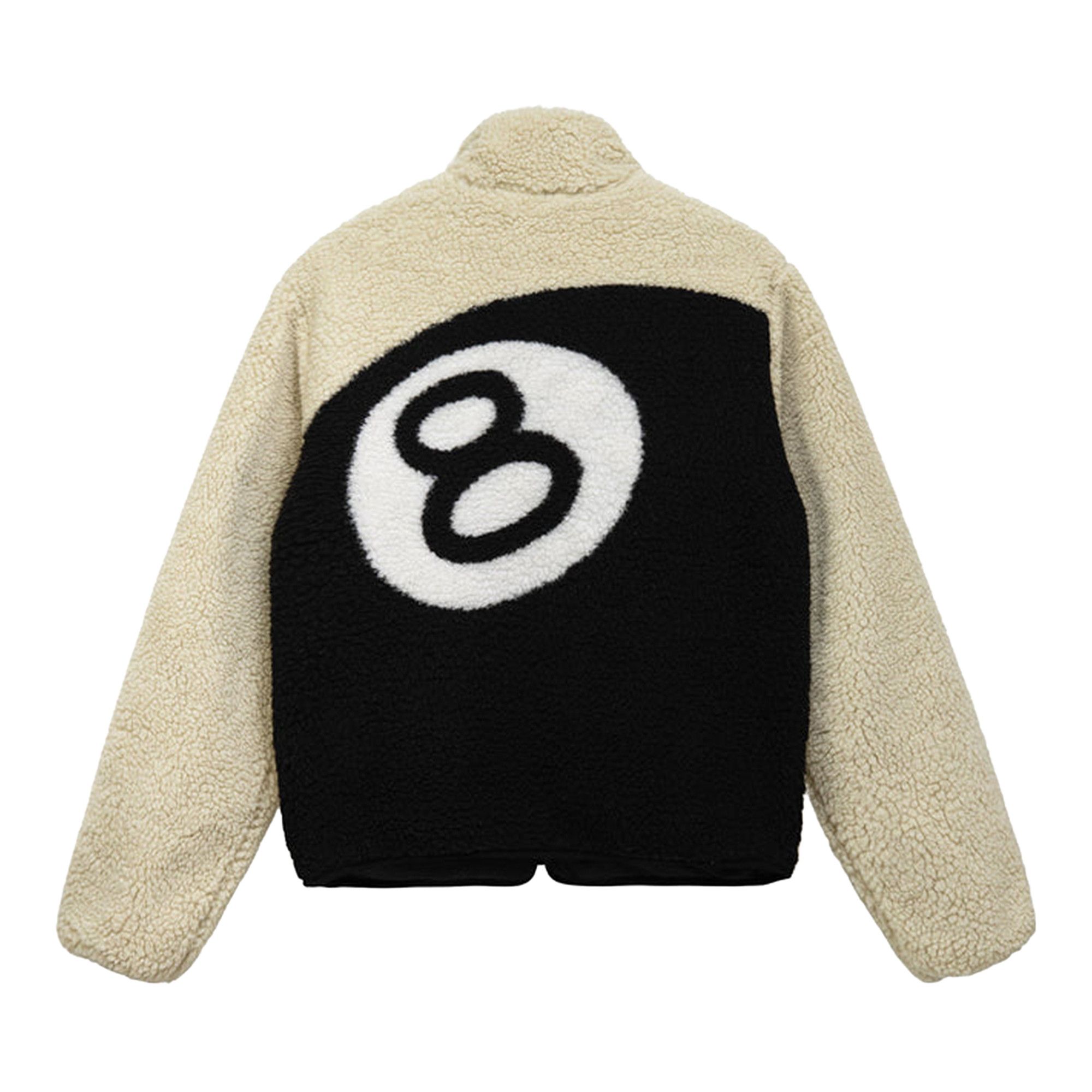 Buy Stussy 8 Ball Sherpa Jacket 'Natural' - 118498 NATU | GOAT