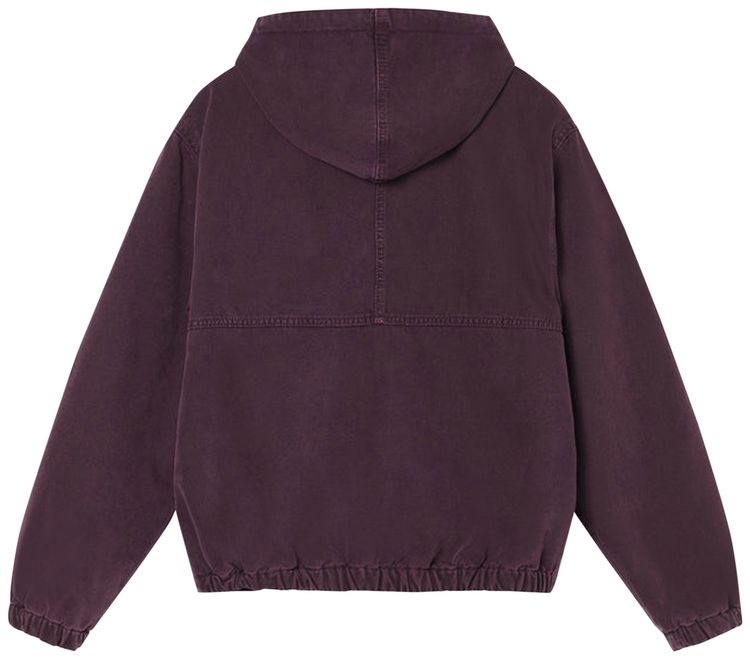 Stussy Canvas Insulated Work Jacket Purple