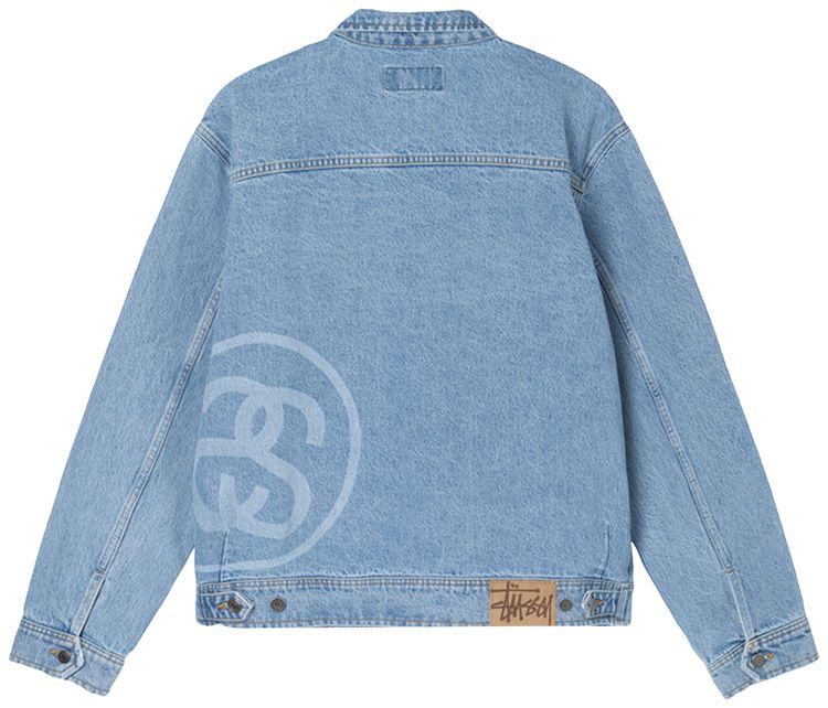 Stussy SS Link Zip Work Jacket Stone Wash