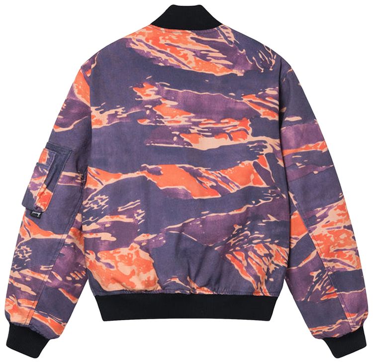 Stussy Tigris Canvas Bomber Purple
