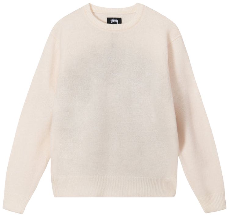 Stussy 8 Ball Spray Sweater Ivory