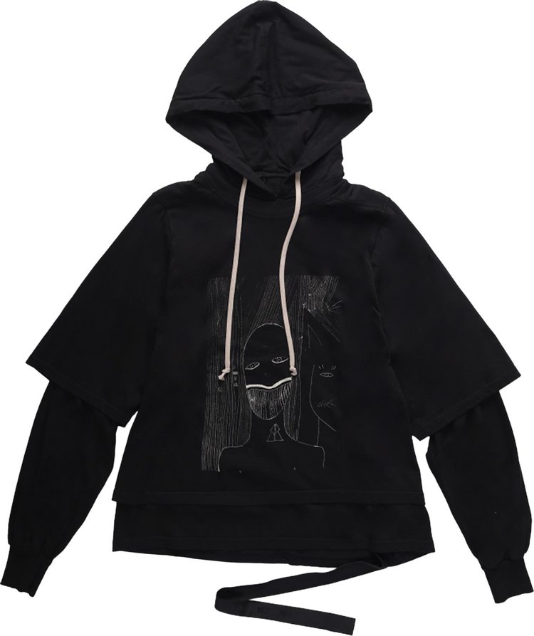 Rick Owens DRKSHDW Hustler Hood BlackPearl