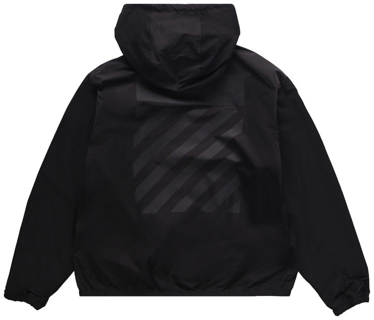 Off White Diag Tab Windbreaker Black