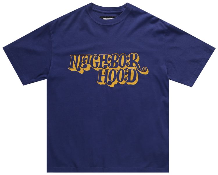 Neighborhood Sulfur Dye Short Sleeve Crew Navy