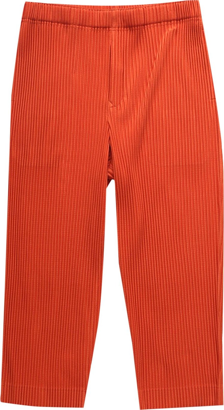 Homme Plissé Issey Miyake Pleated Pants 'Vermilion Orange'