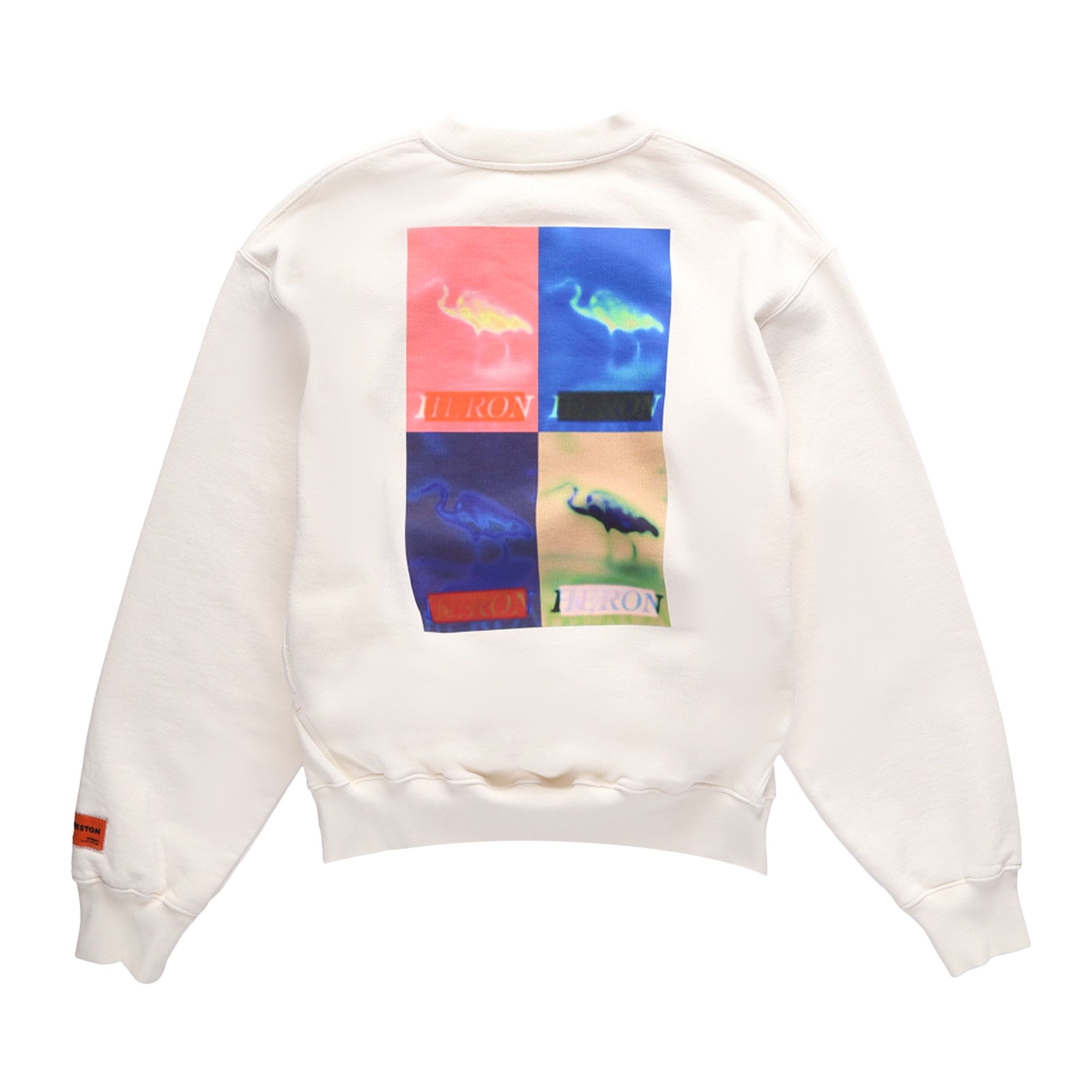 Buy Heron Preston Heron Censored Crew 'White/Multicolor Buy Heron Preston Heron Censored Crew 'White/Multicolor