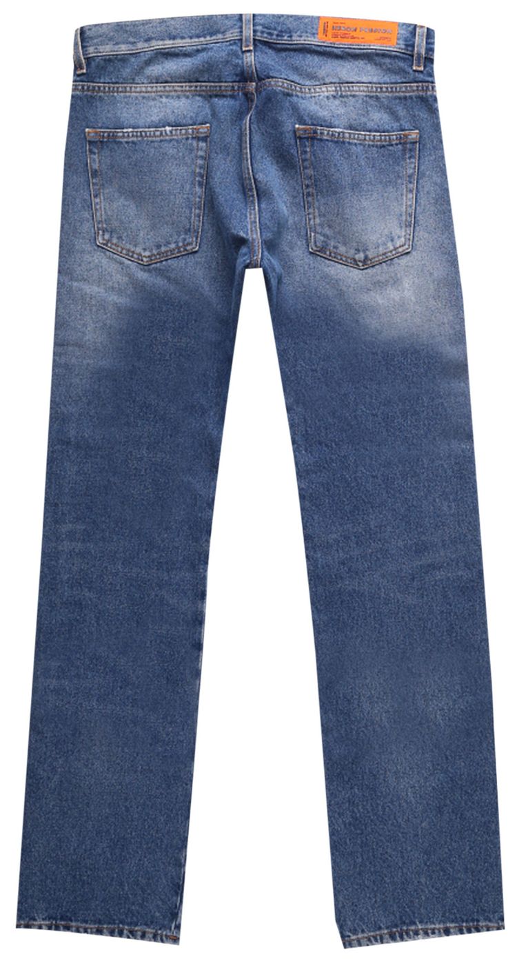 Heron Preston Slim 5 Pocket Jeans Vintage Blue