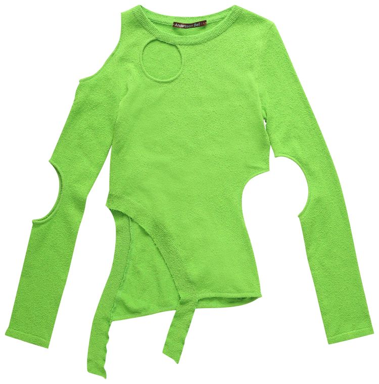 Andersson Bell Bonnie Cut Out Knit Top Green