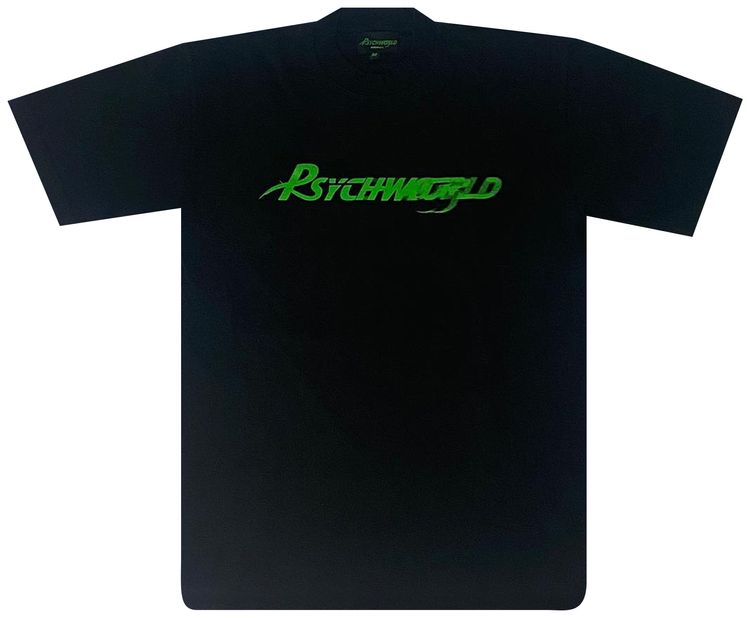 Psychworld Motion Logo Tee 'Black/Green'