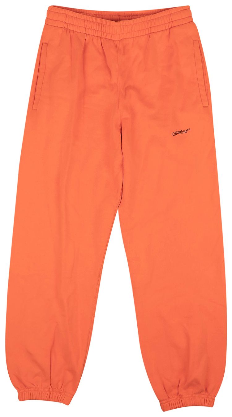 Off White Stencil Arrow Print Sweatpant OrangeBlack