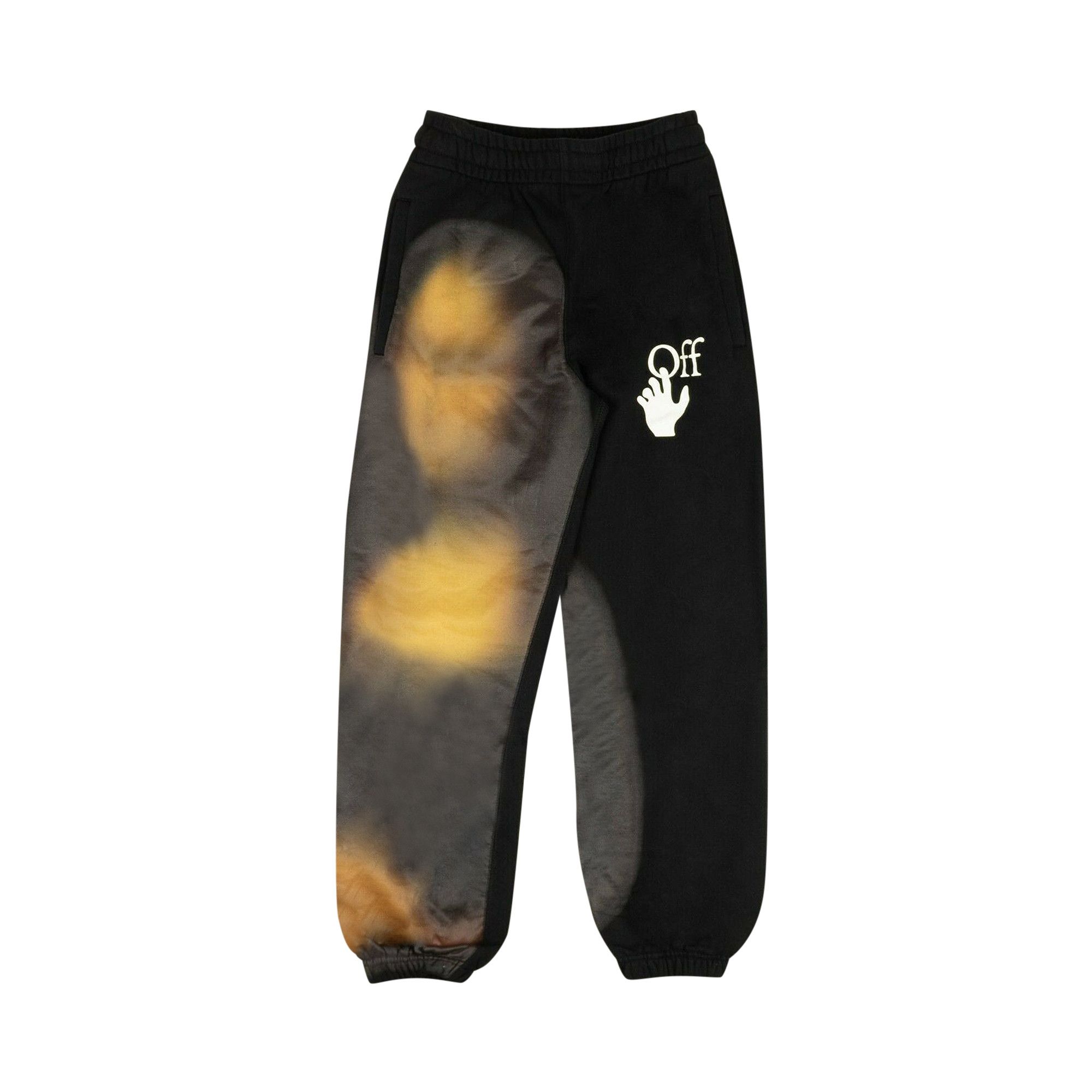Buy Off White Blurred Monalisa Short Sweatpant Black