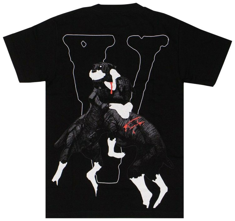 Vlone Dogs Short Sleeve T Shirt Black