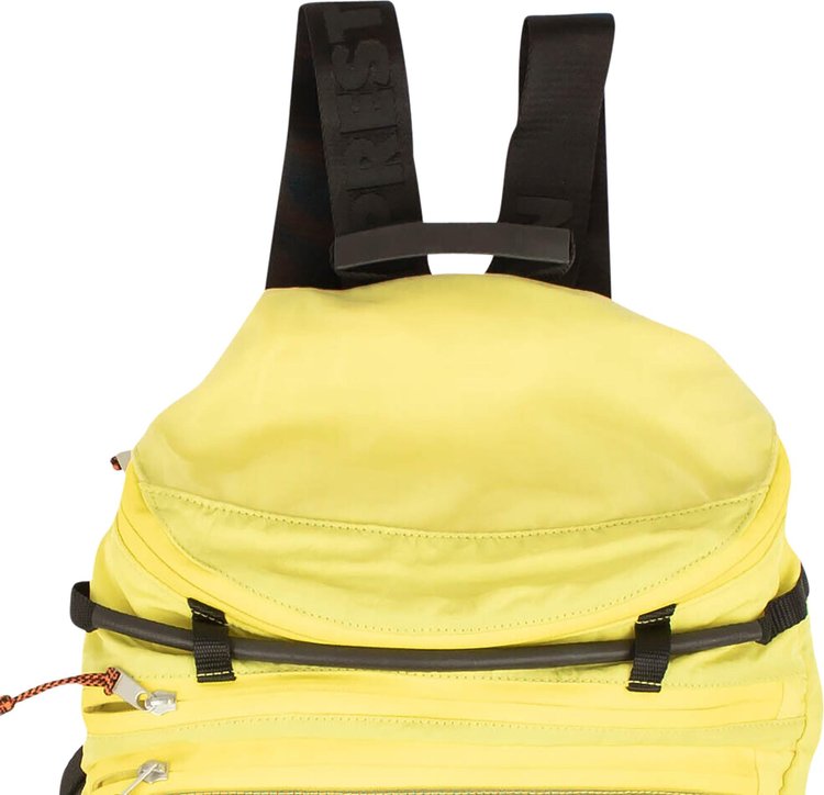 Heron Preston Nylon Mesh Backpack Yellow