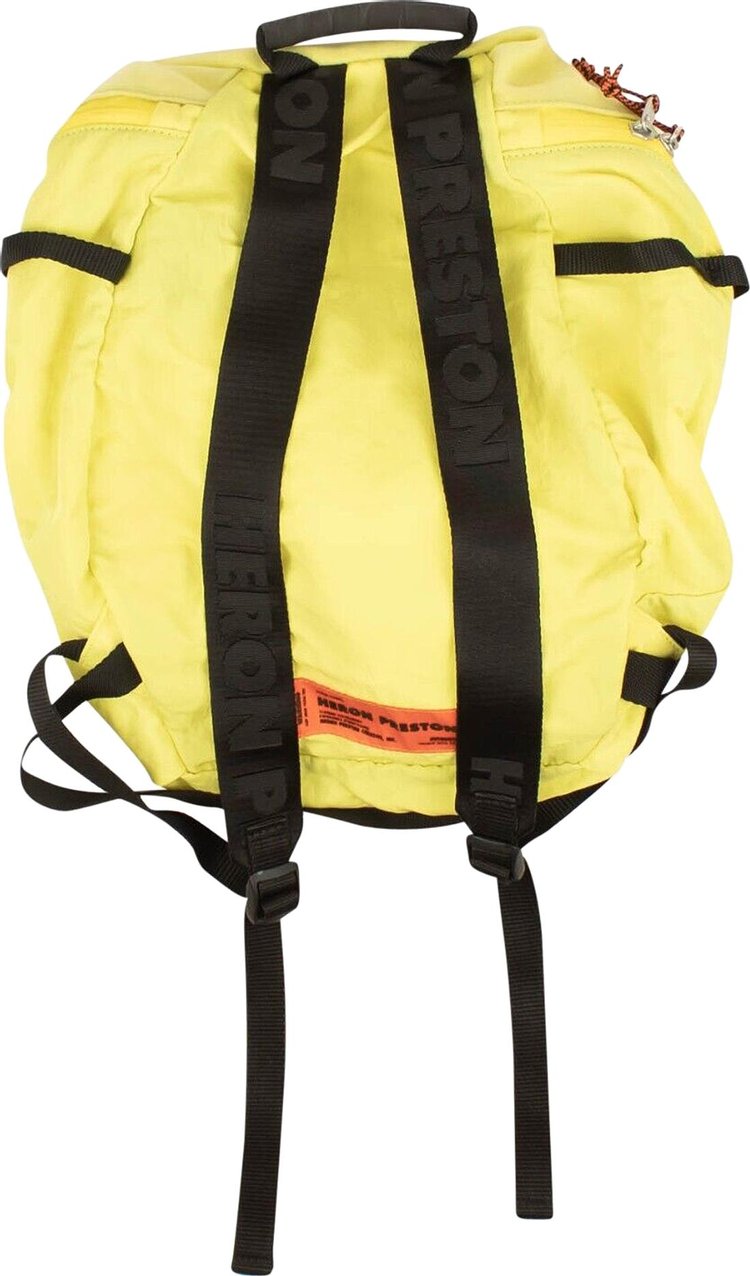 Heron Preston Nylon Mesh Backpack Yellow