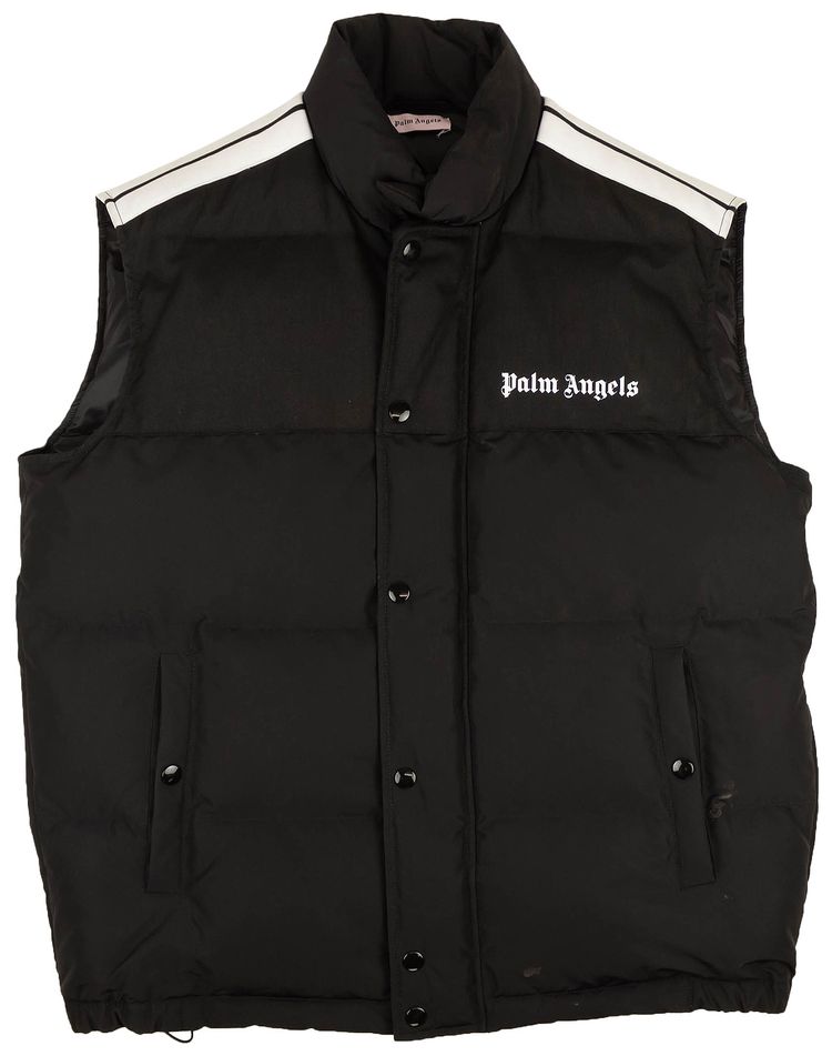 Palm Angels Logo Puffer Vest Black