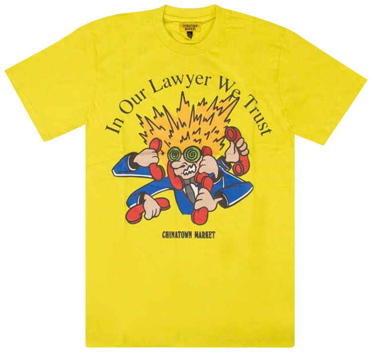 Chinatown Market In Our Lawyer Short Sleeve T Shirt Yellow