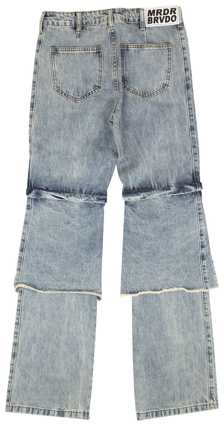 Who Decides War Signature Split Knee Jeans Blue