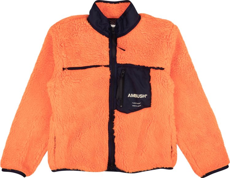 Ambush Trim New Fleece Logo Jacket 'Orange'
