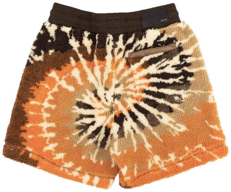 Amiri Tie Dye Polar Fleece Shorts Multicolor