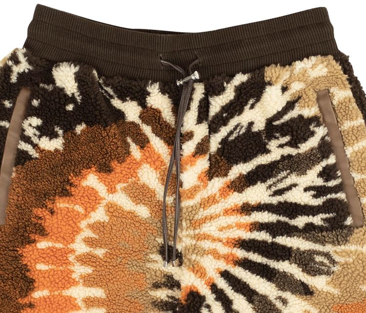 Amiri Tie Dye Polar Fleece Shorts Multicolor