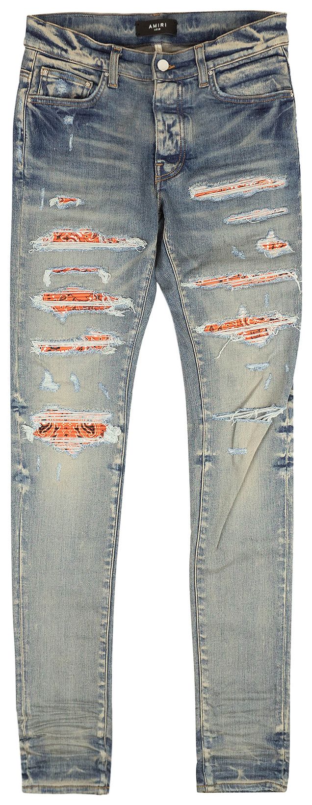 Buy Amiri Bandana Thrasher Slim Jeans 'Blue' MDS061 408 BLUE GOAT