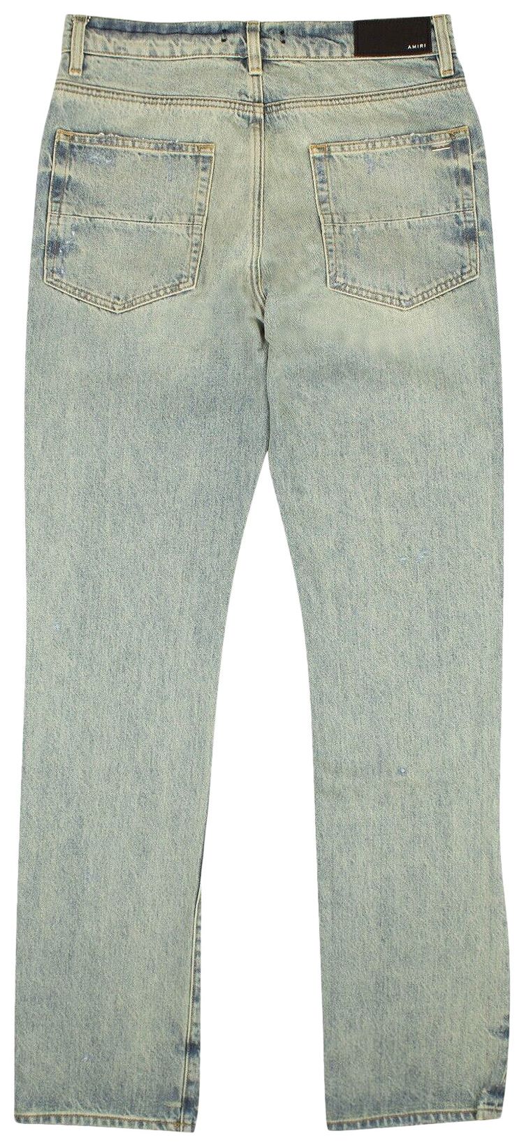 Amiri Bruise Relaxed Denim Jeans Blue