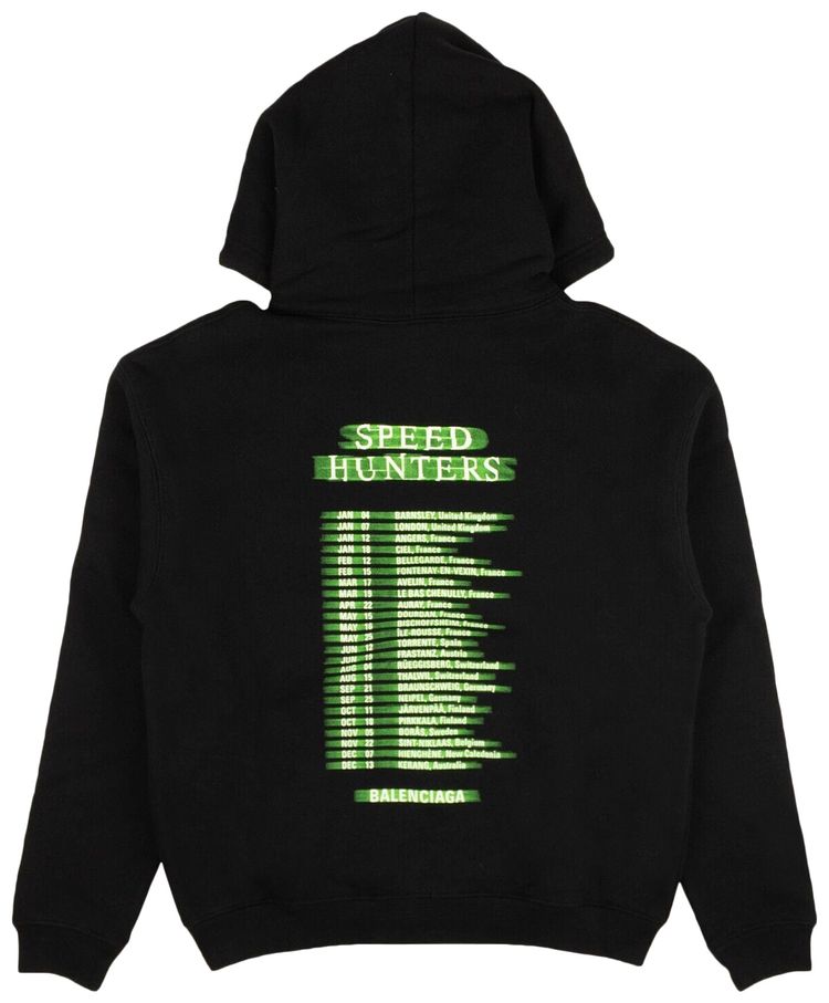 Balenciaga Speed Hunters Hoodie Sweatshirt Black