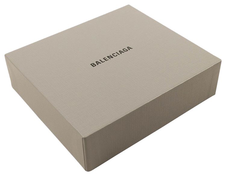 Balenciaga Scribble Calf Leather Cardholder Wallet Black