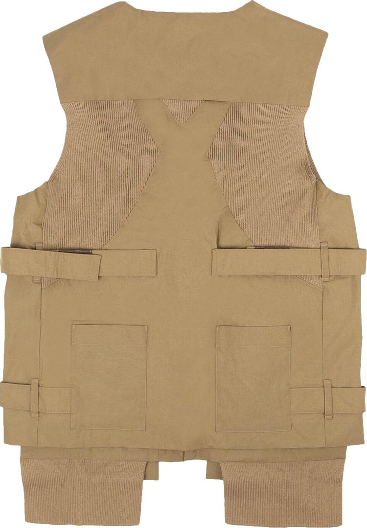 Craig Green Ribbed Utility Vest Cream