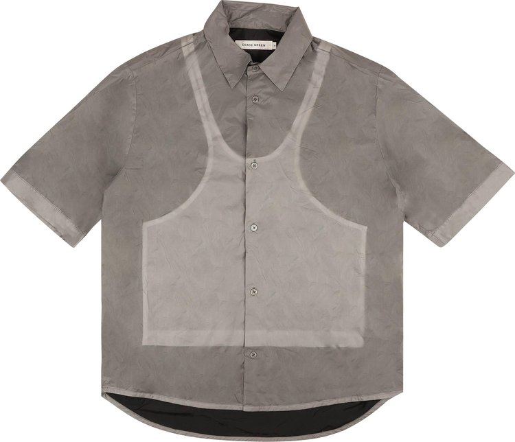Craig Green Button Down Short-Sleeve Ghost Shirt 'Grey'
