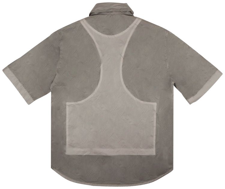Craig Green Button Down Short Sleeve Ghost Shirt Grey