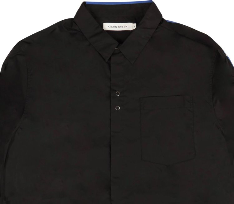 Craig Green Print Back Button Down Shirt Black