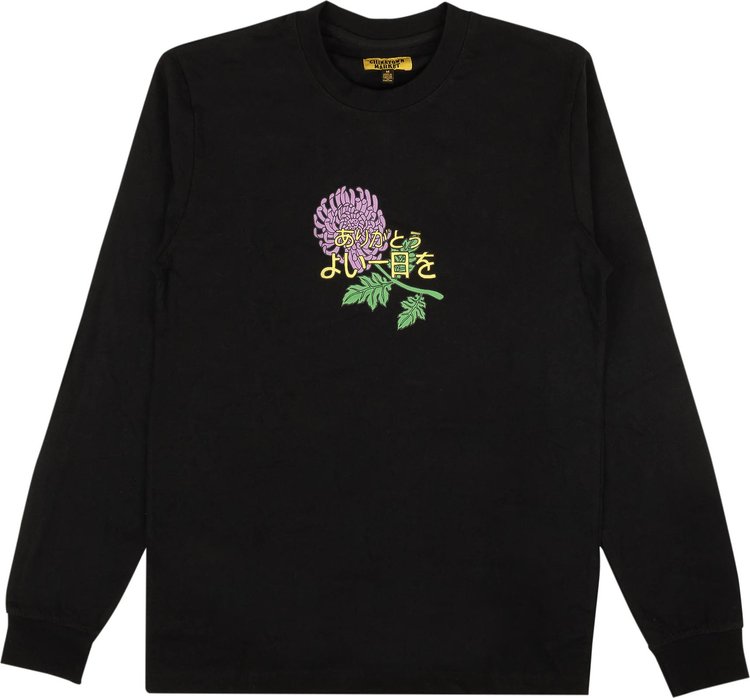 Buy Chinatown Market Long-Sleeve Japanese Flower T-Shirt 'Black' - 0597 ...