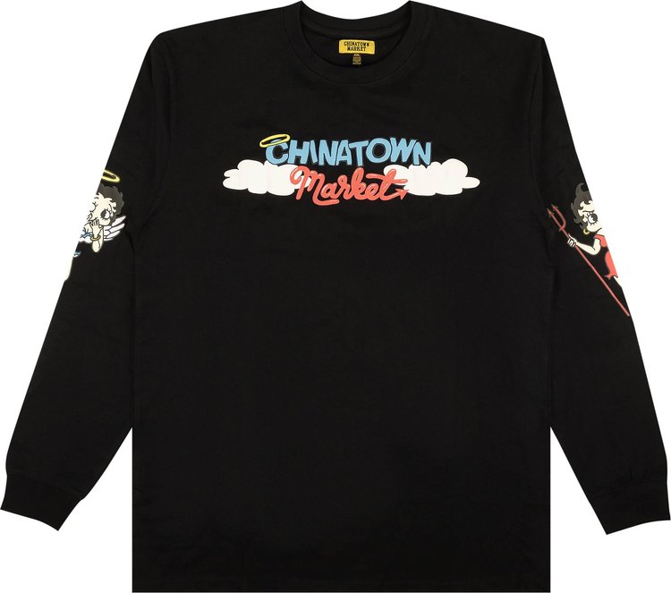 Chinatown Market Angel Devil Short Sleeve T Shirt Black