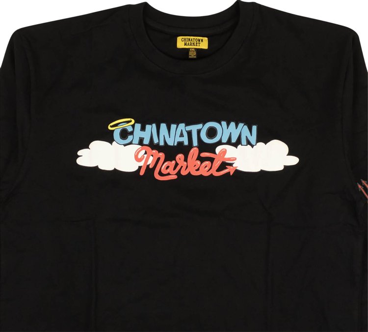 Chinatown Market Angel Devil Short Sleeve T Shirt Black