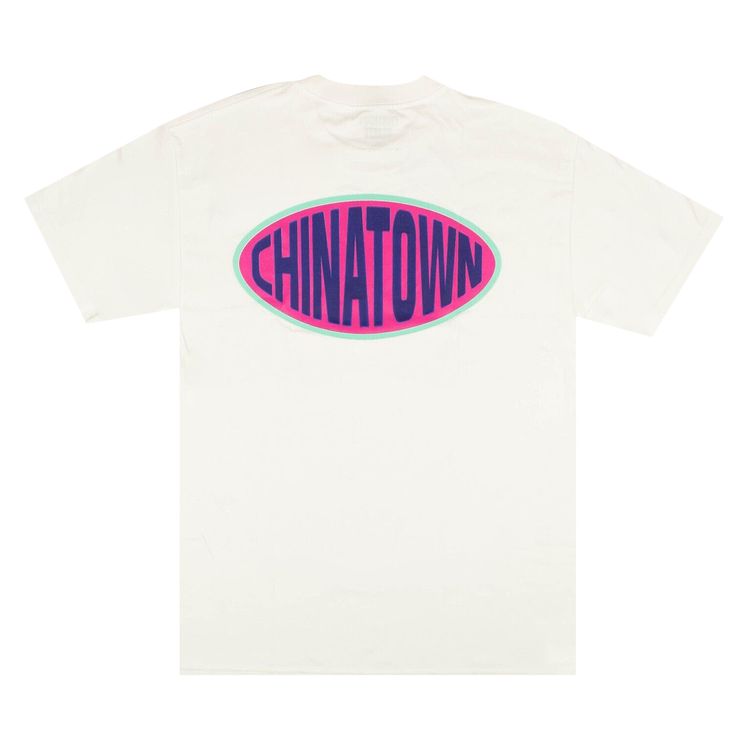 Chinatown Market Logo Patch Short Sleeve T Shirt White