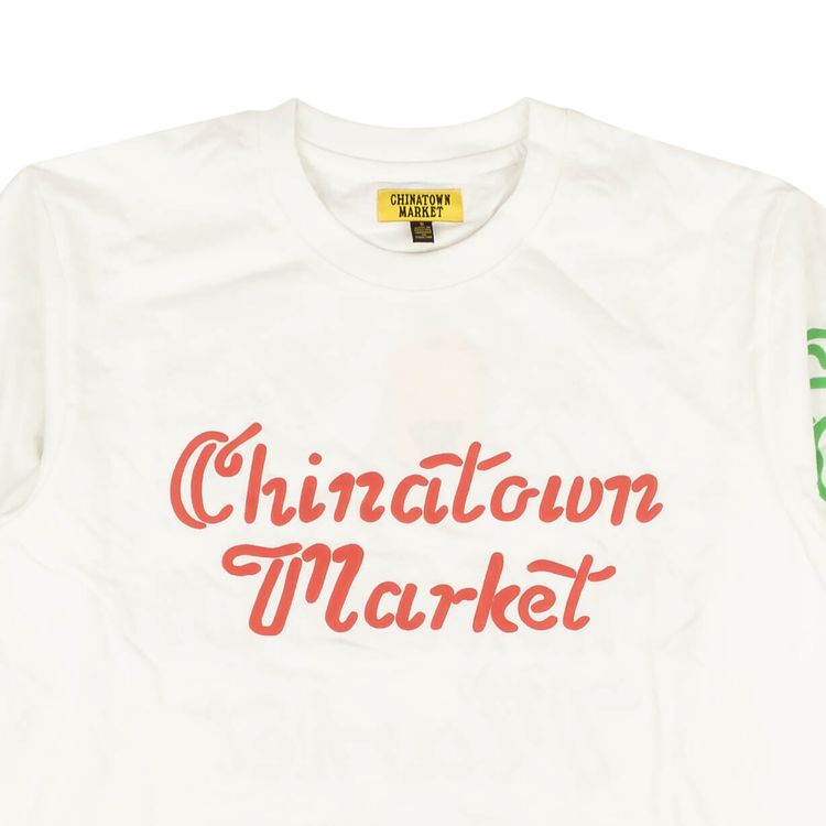 Chinatown Market Long Sleeve Palm Tree T Shirt White