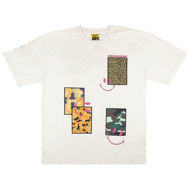 Chinatown Market x Smiley Textiles Short Sleeve T Shirt White