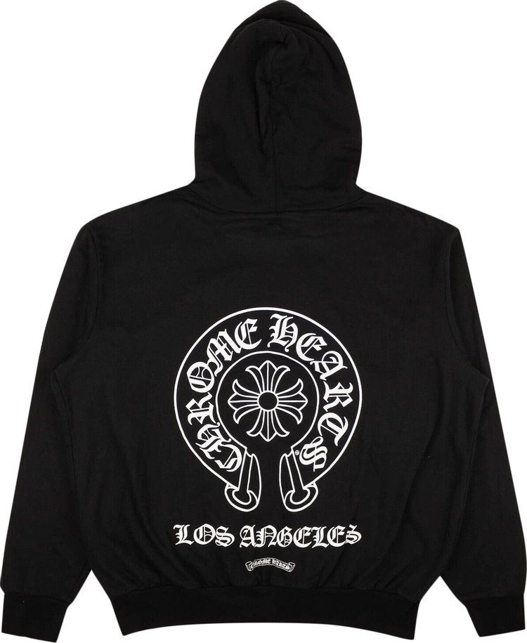 Chrome Hearts Los Angeles Zip Up Hoodie Sweatshirt Black