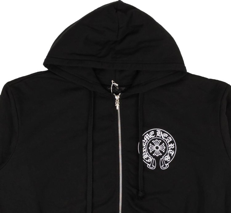 Chrome Hearts Los Angeles Zip Up Hoodie Sweatshirt Black